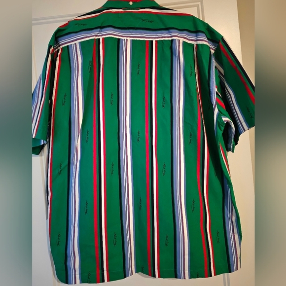 Tommy Hilfiger Men's Striped Button Up Polo sz xl - Picture 4 of 4